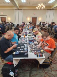 People playing at commander sealed