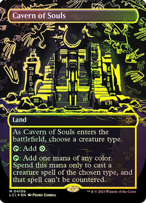 Image of Cavern of Souls in Neon yellow ink finish